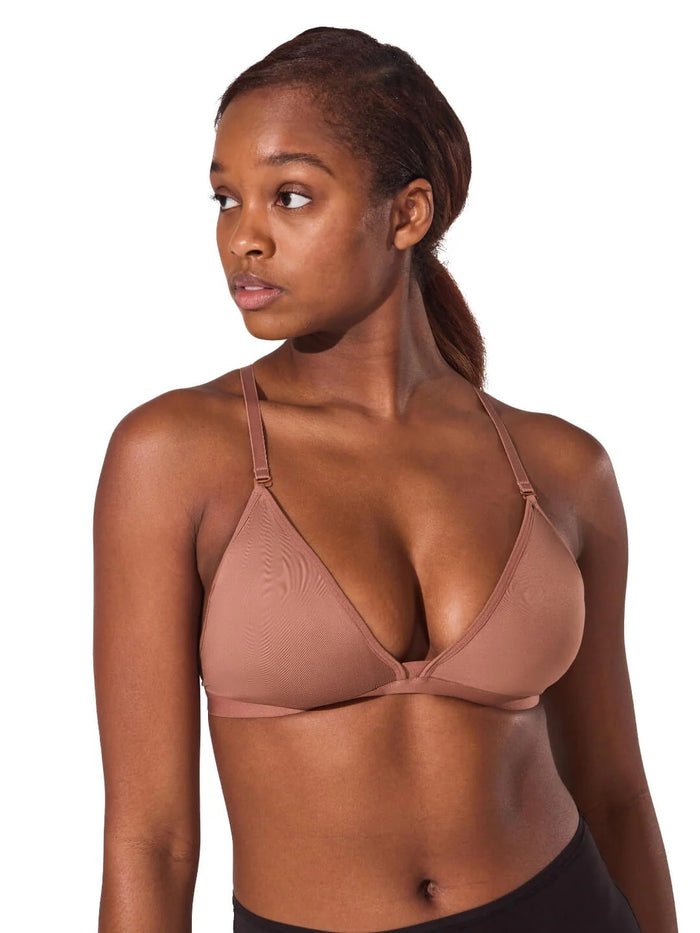 Capezio Deep Neck Clear Back Bra - 3777W