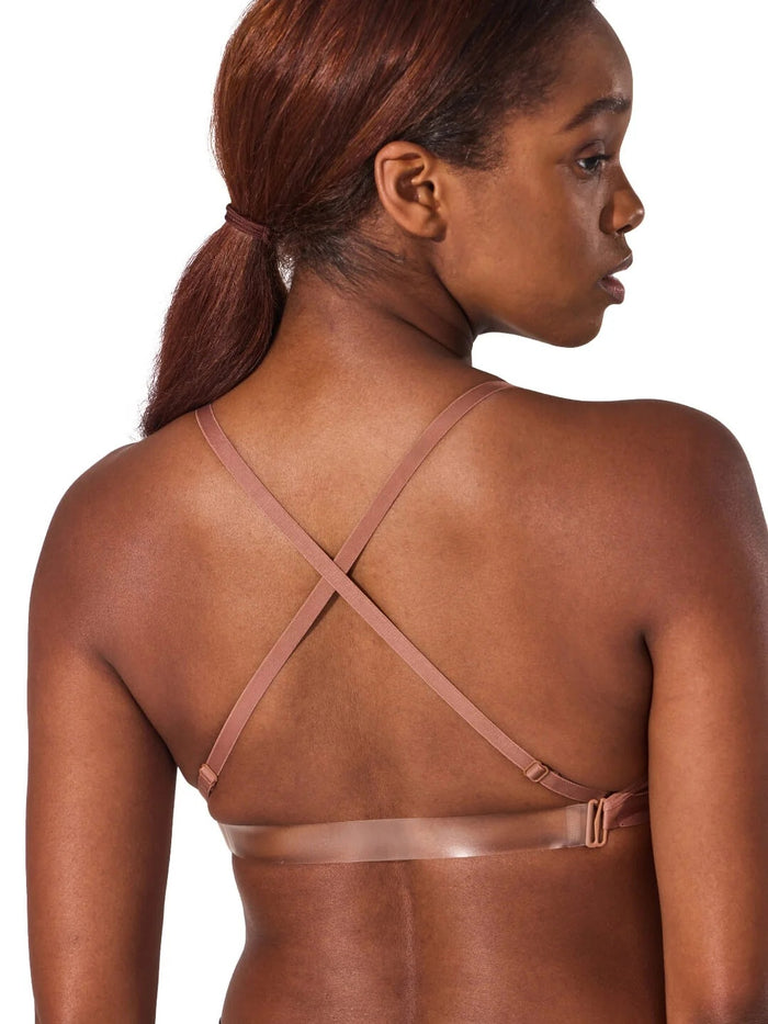 Capezio Deep Neck Clear Back Bra - 3777W