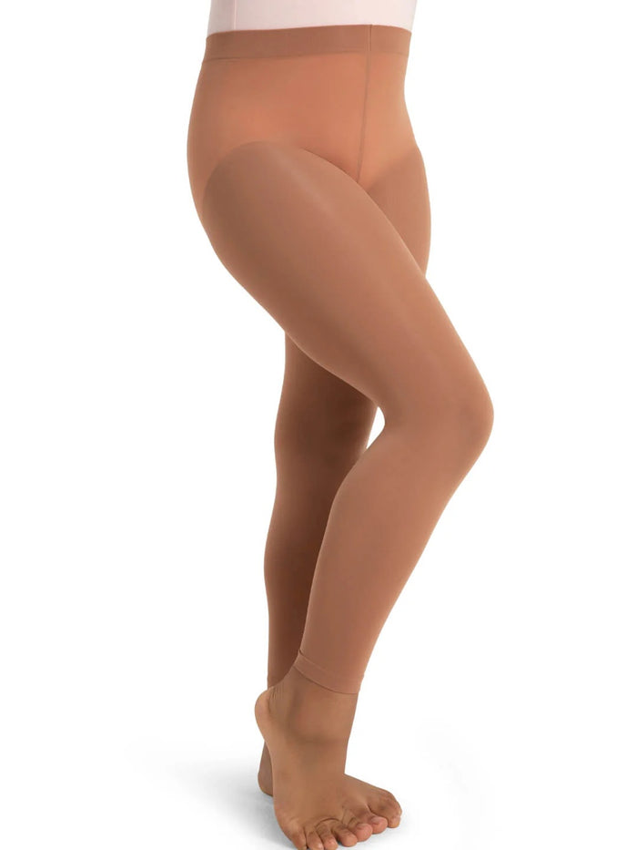 Capezio Girls Footless Tight w Self Knit Waist Band - 1917C