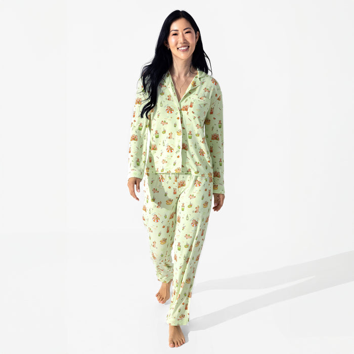 Capybara Boba Bamboo Women's Pajama Set