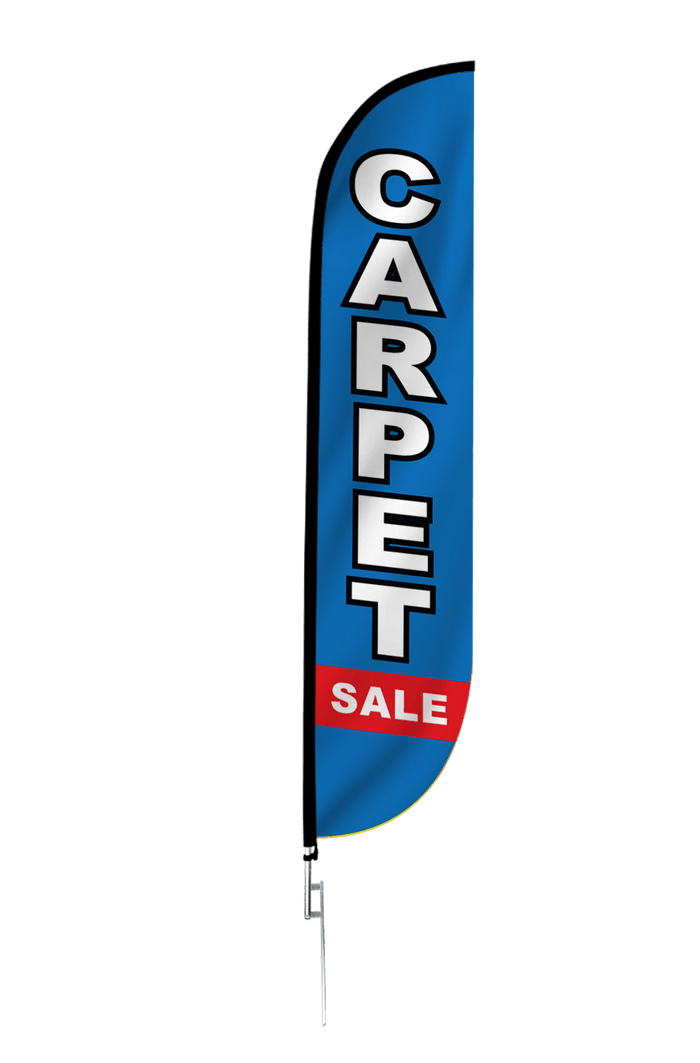 Carpet Sale Feather Flag Blue & Red