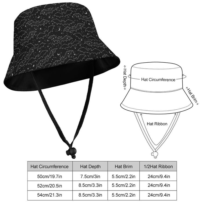 Celestial Bats Bucket Hat (Babies/Kids) - PRE ORDER