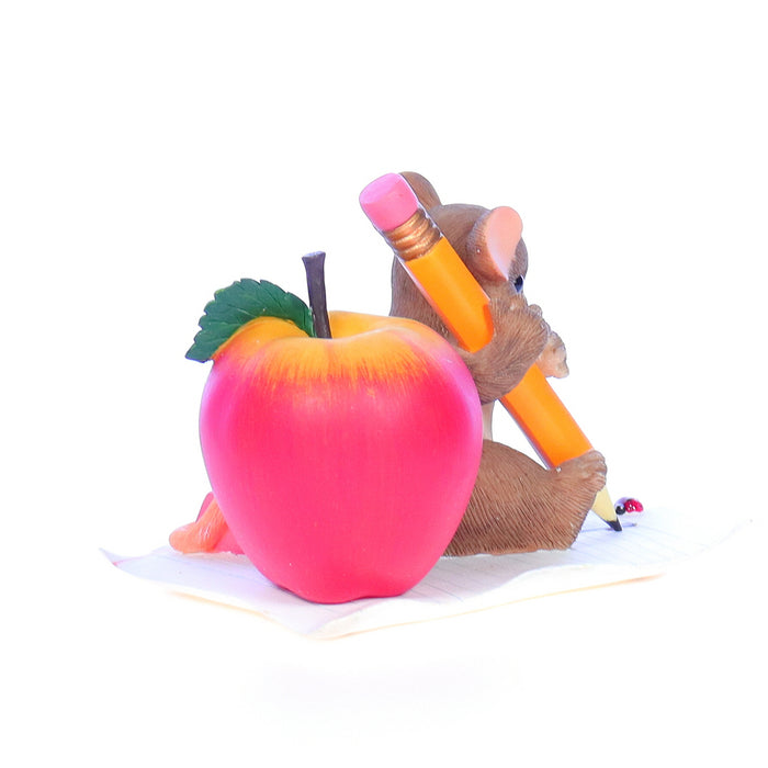 charming tails 89151 youve taught me so much education figurine box back left