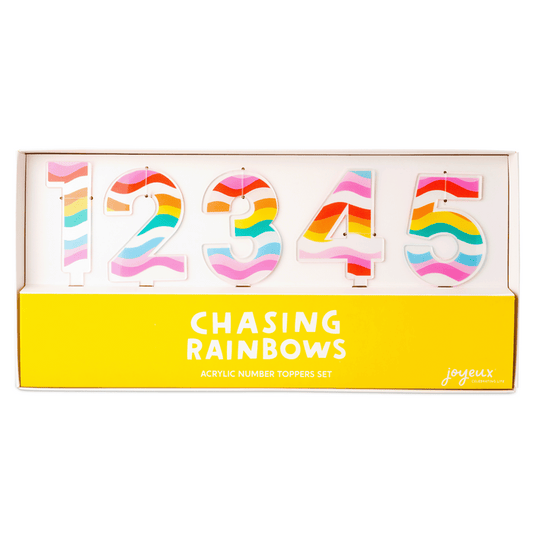 Chasing Rainbows Acrylic Number Set