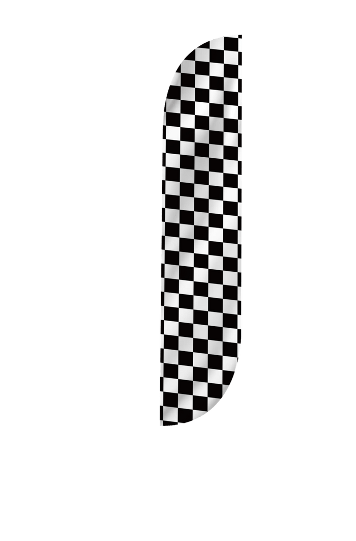 Checkered Color Feather Flag
