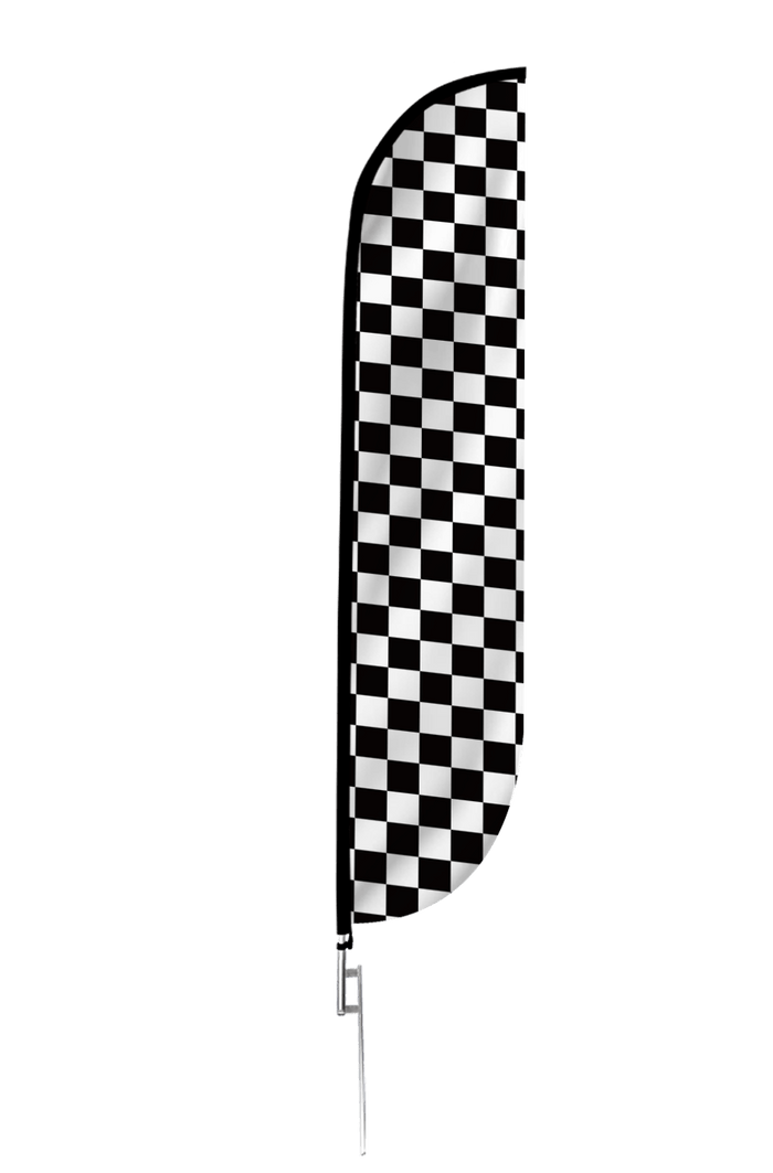 Checkered Color Feather Flag