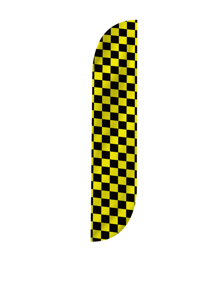 Checkered Color Feather Flag