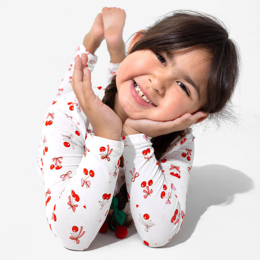 Cherry On Top Bamboo Kids Pajamas