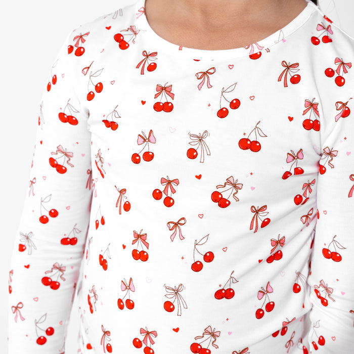 Cherry On Top Bamboo Kids Pajamas
