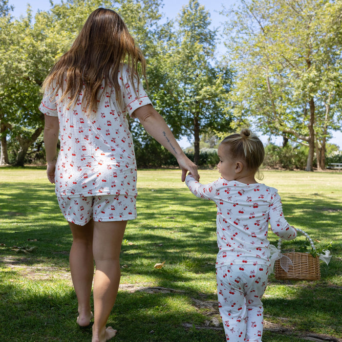 Cherry On Top Bamboo Kids Pajamas