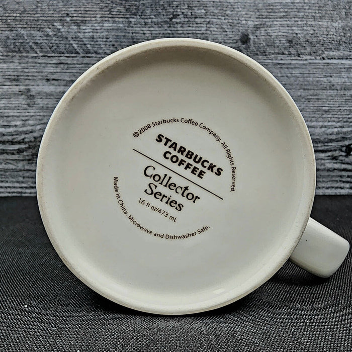 Chicago Starbucks Coffee Mug 16oz Cup Collectors Series of the Water Tower 2008