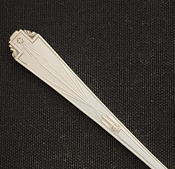 Chicago Worlds Fair 1933 Century of Progress Sterling Souvenir Spoon 5 7/8"