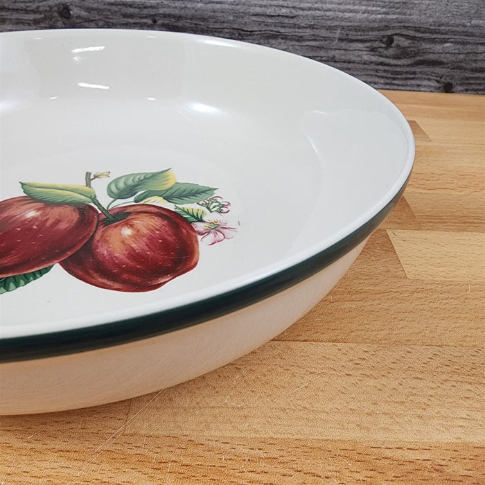 China Pearl Casuals Apples Round Vegetable Bowl Dinnerware Tableware 9"