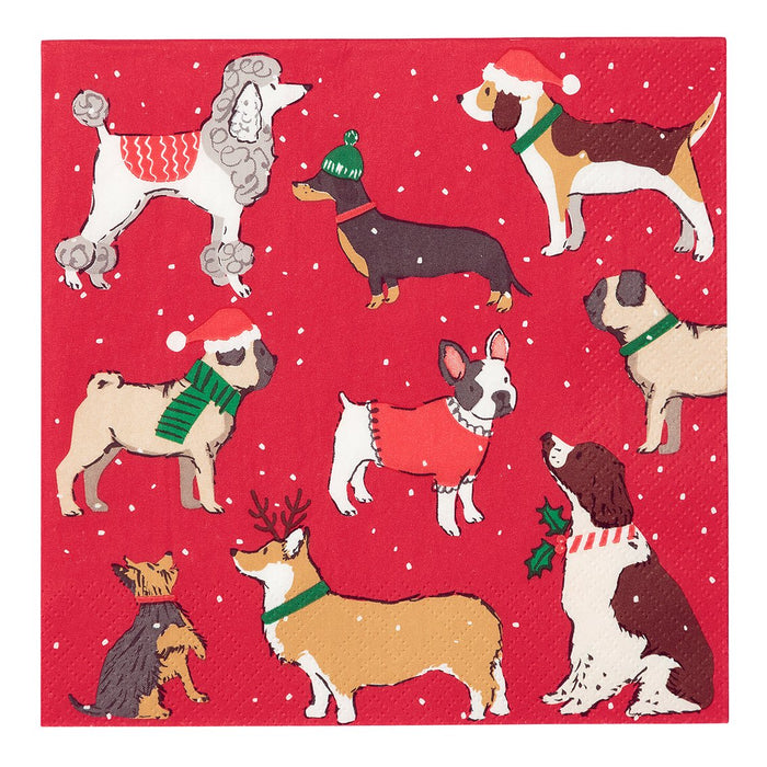Christmas Dog Napkins