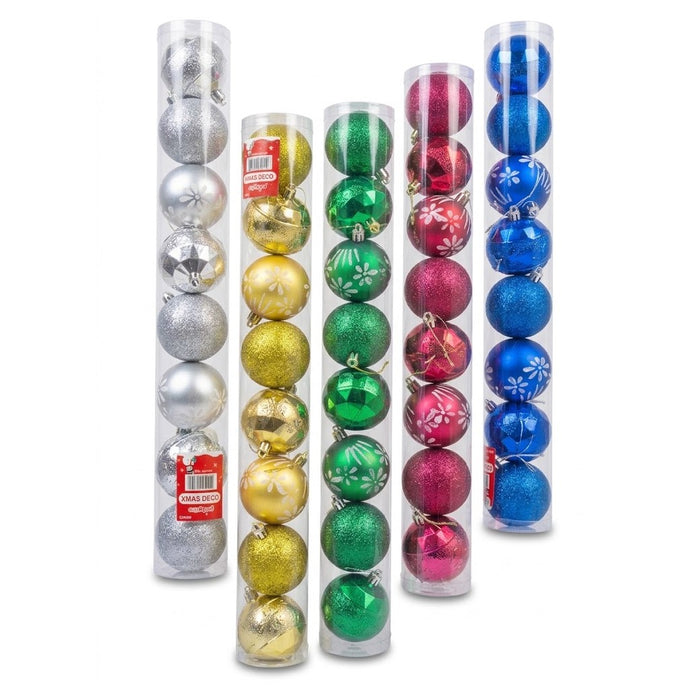 Christmas Tree Decoration Ball Ornaments (2.4" / 60mm, 8-Pack) | Wholesale