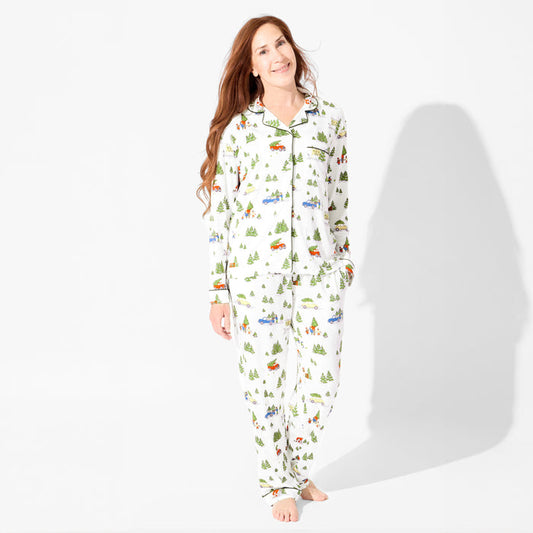 Christmas Tree Farm Bamboo Women's Pajama Set