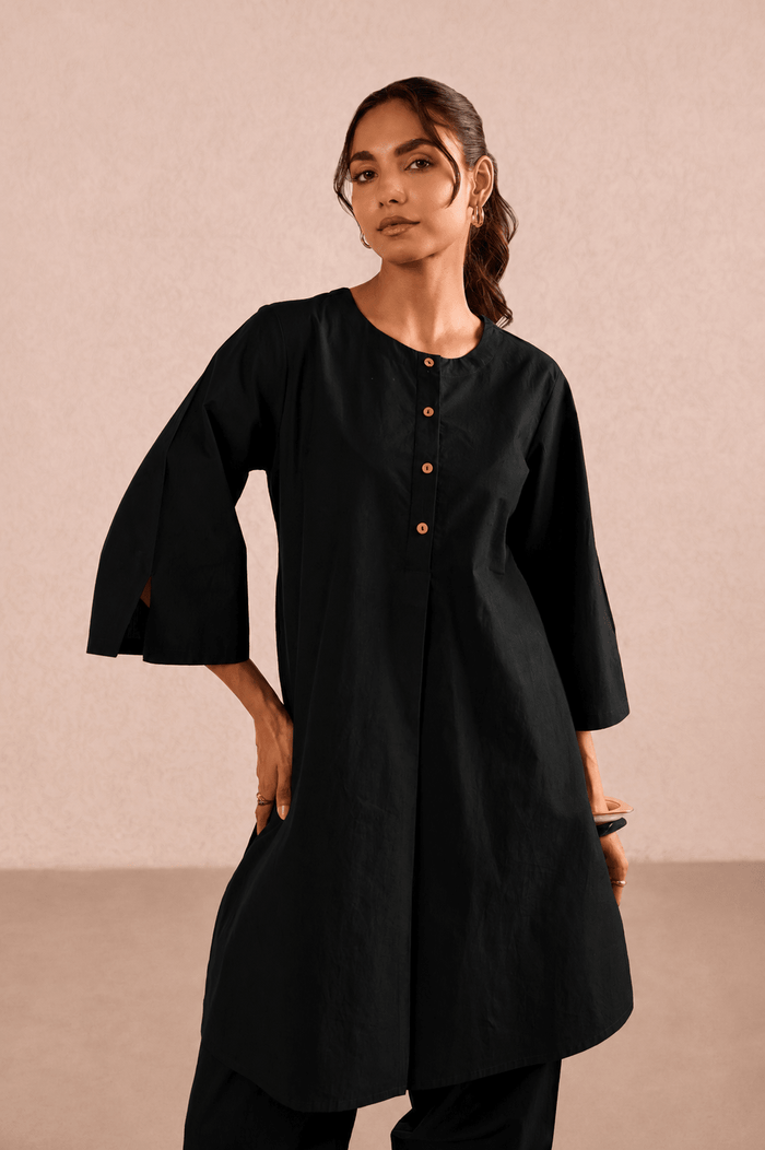 Classic Black Cotton Co-ord Set - Tara-C-Tara