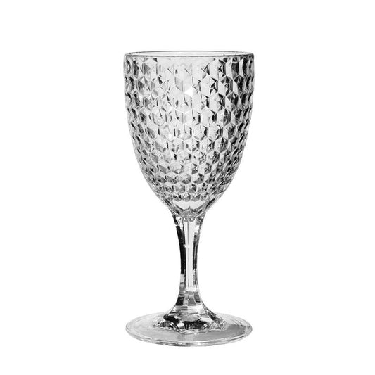 Clear Pattern Acrylic Wine Glass