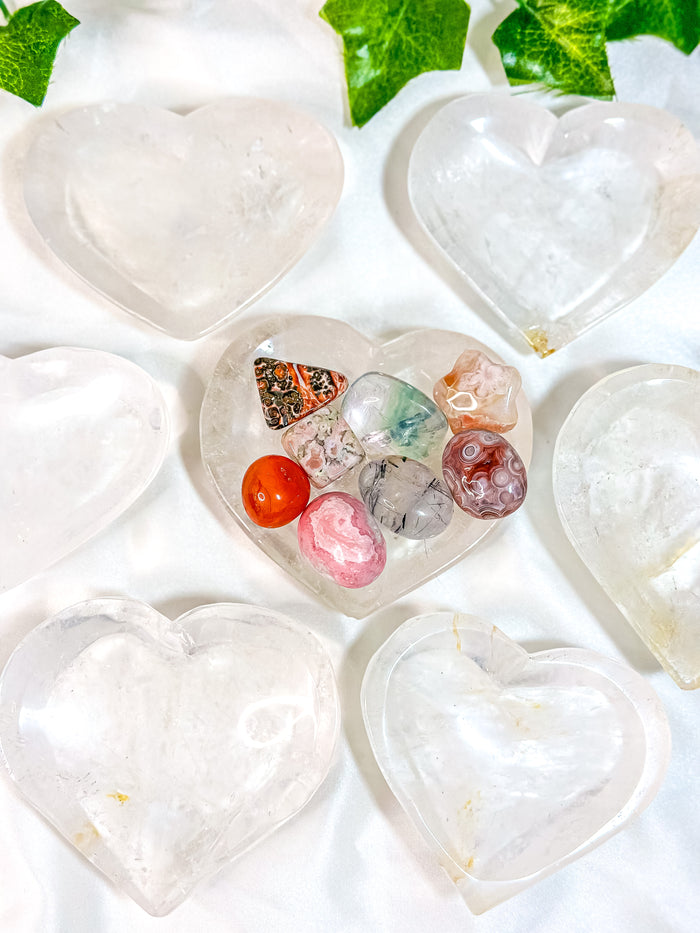 Clear Quartz Heart Bowl