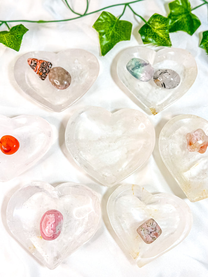 Clear Quartz Heart Bowl