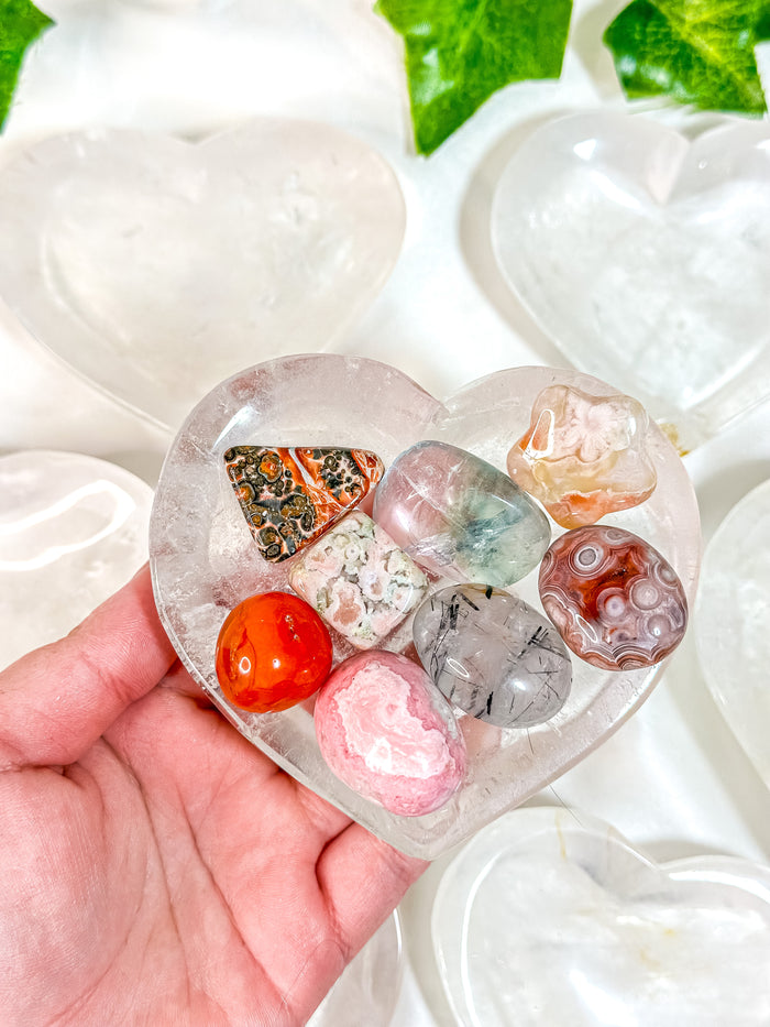Clear Quartz Heart Bowl