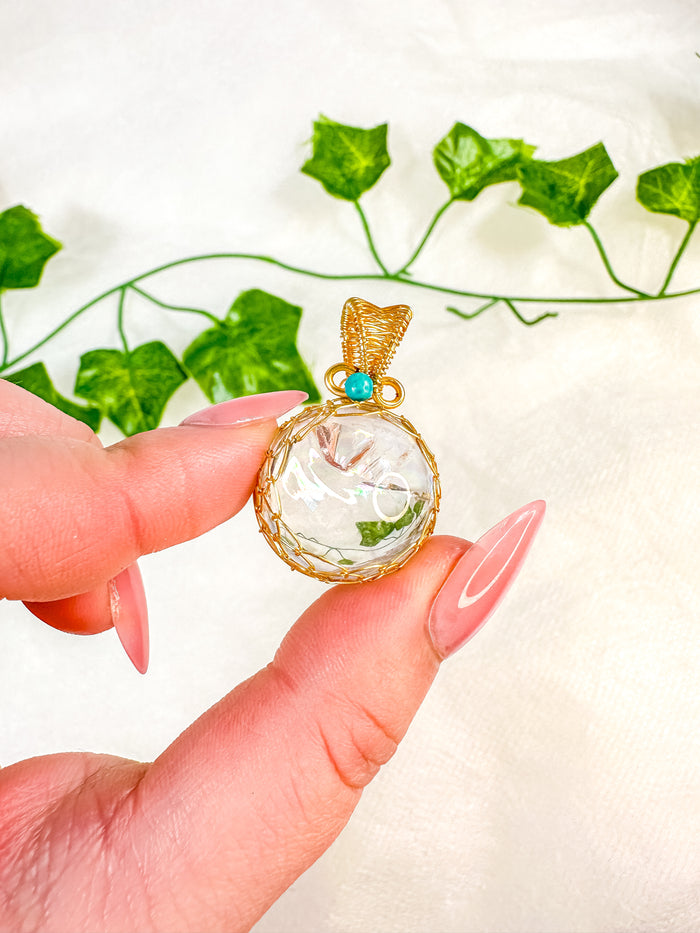 Clear Quartz Sphere Pendant