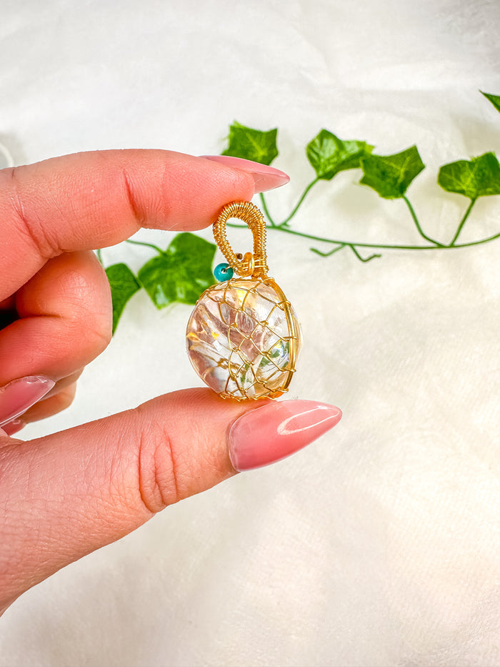 Clear Quartz Sphere Pendant