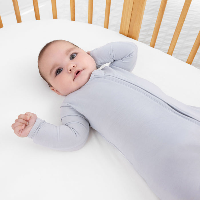 Cloud Grey Bamboo Convertible Footie