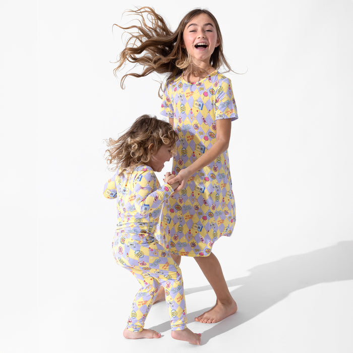 Clueless As If! Bamboo Girls' Short Sleeve Dress