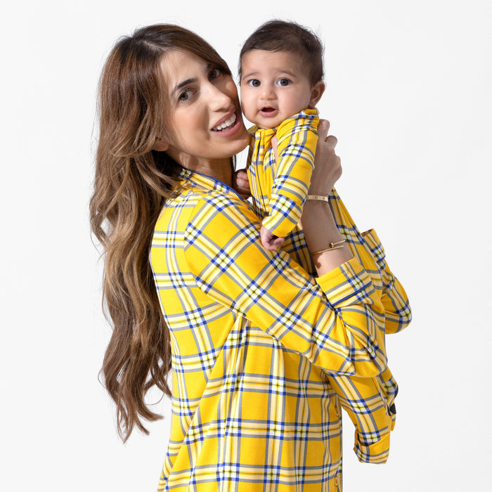 Clueless Total Betty Plaid Bamboo Convertible Footie