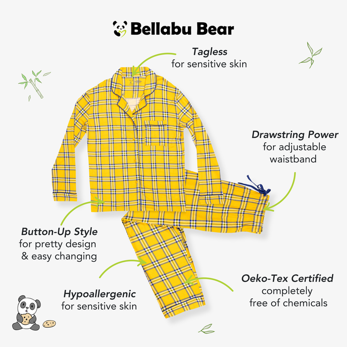 Clueless Total Betty Plaid Bamboo Men's Pajama Set