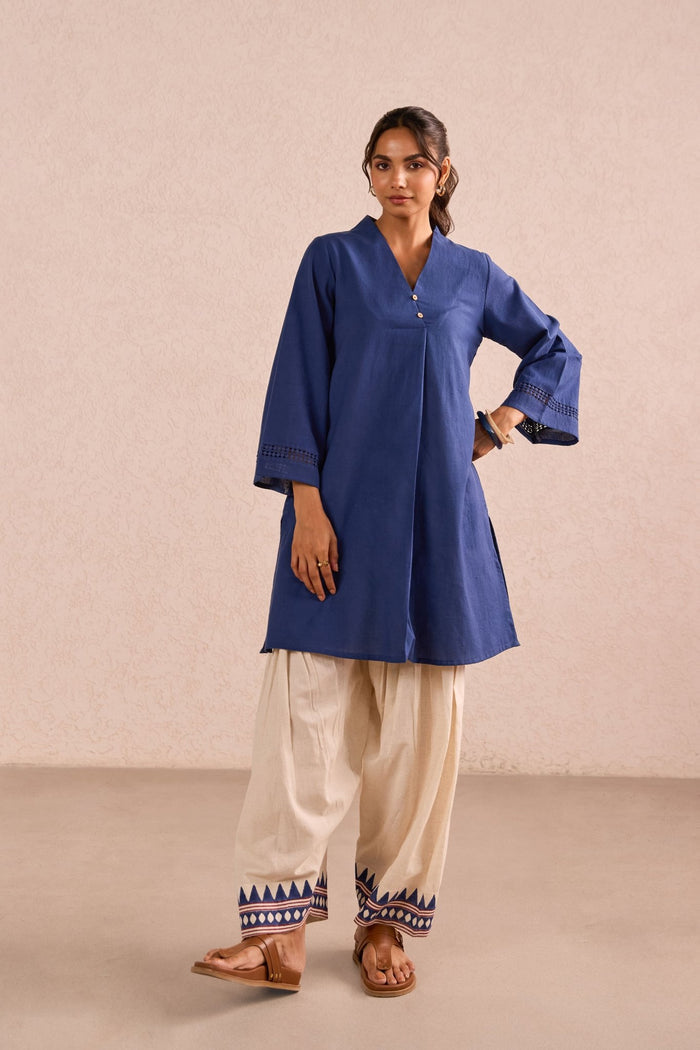 Cobalt Blue & Ivory Co-ord Set - Tara-C-Tara