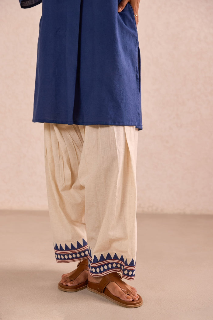 Cobalt Blue & Ivory Co-ord Set - Tara-C-Tara