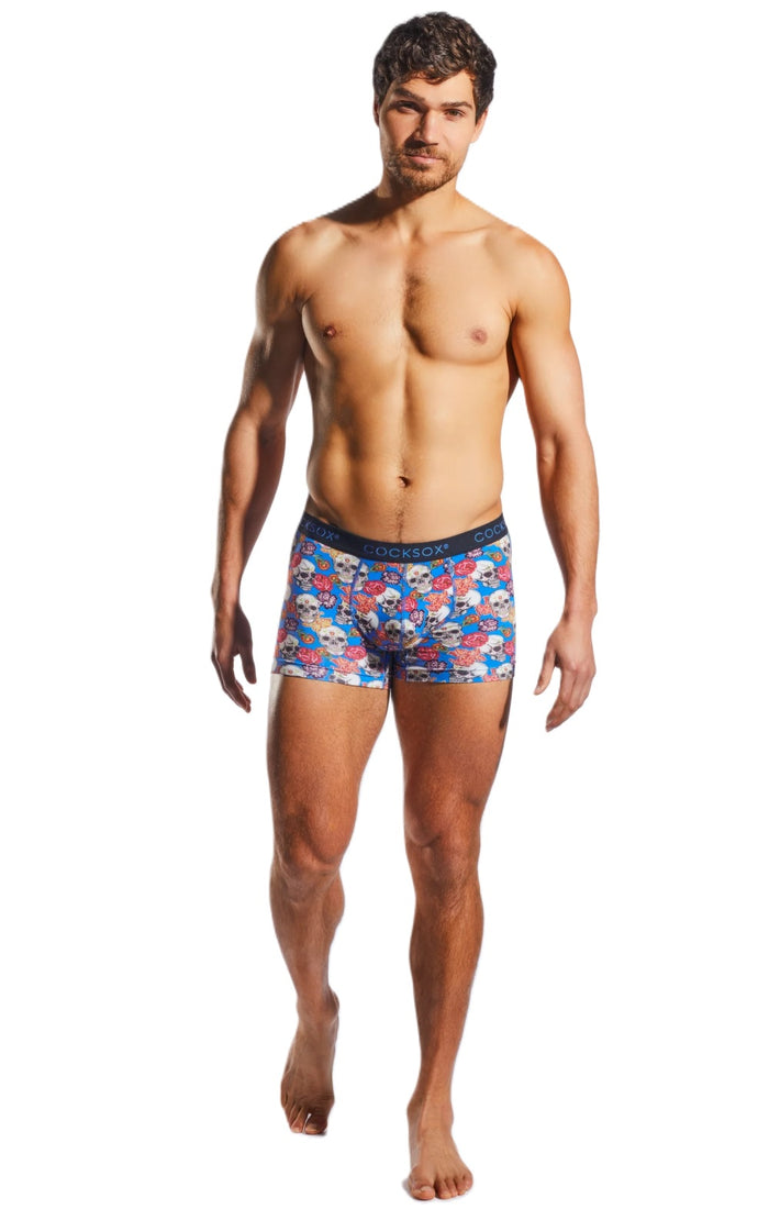Cocksox Men's Day of the Dead Boxer Brief - CX12DD