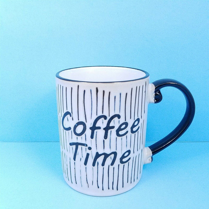 Coffee Time Saying Mug Cup Pen Pencil or Plant Holder Spectrum New 16oz (473ml)