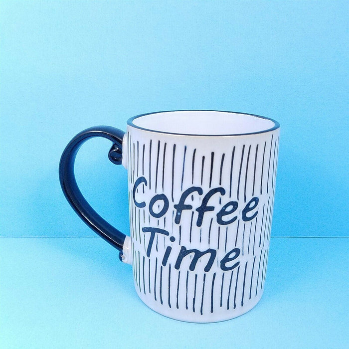 Coffee Time Saying Mug Cup Pen Pencil or Plant Holder Spectrum New 16oz (473ml)