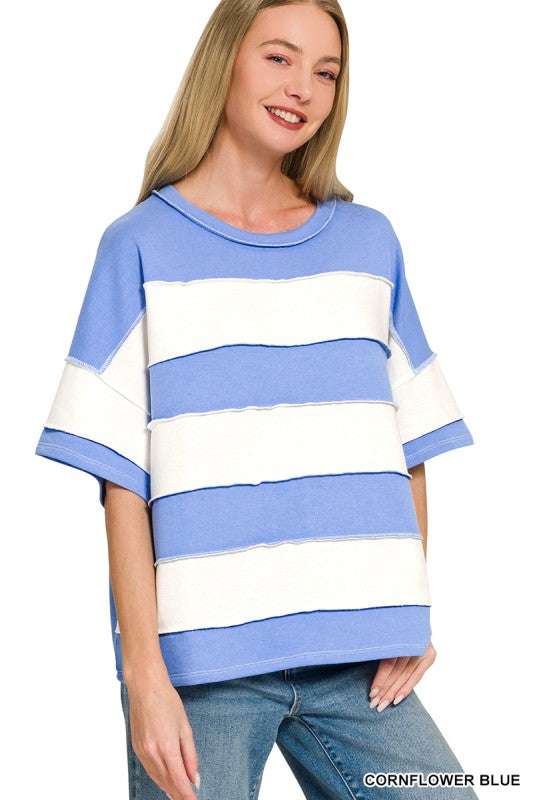 Color Block Striped Tee