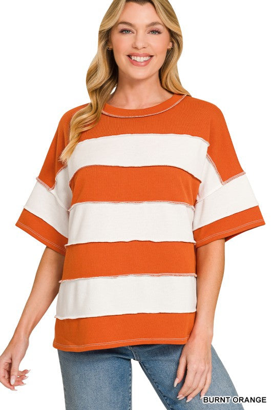 Color Block Striped Tee
