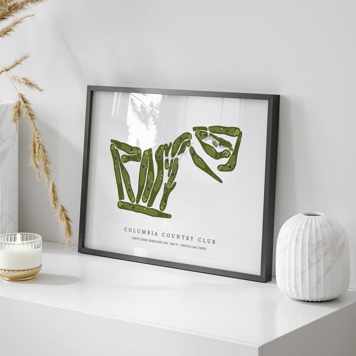 Columbia Country Club | Golf Course Map | On Table