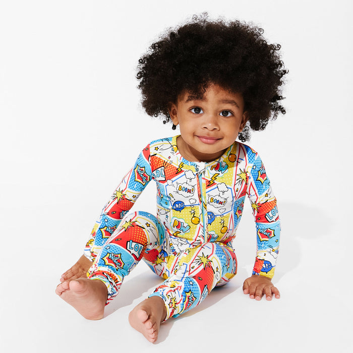 Comic Hero Bamboo Convertible Footie