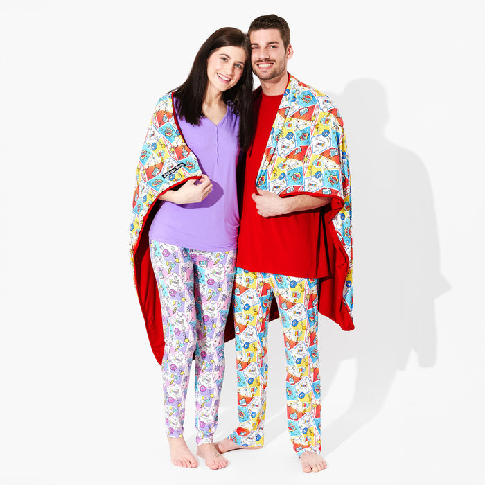 Comic Hero Bamboo Men's Pajama Set