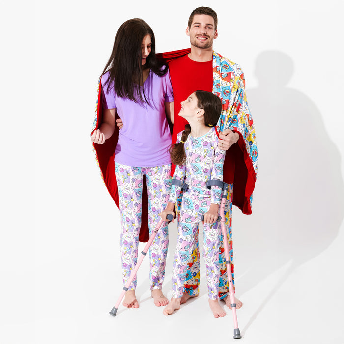 Comic Hero Bamboo Men's Pajama Set