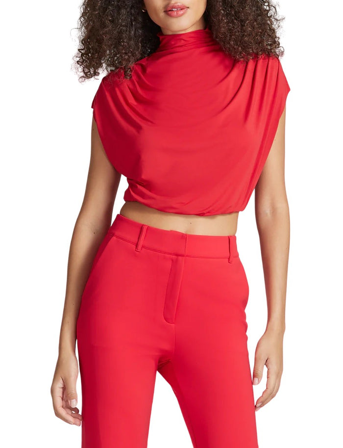 Commando Butter Draped Mockneck Short Sleeve Crop Top - TS34