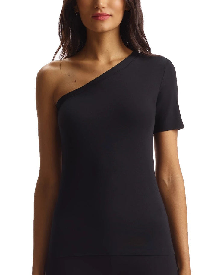 Commando Essential Cotton One-Shoulder Tee - TEE100