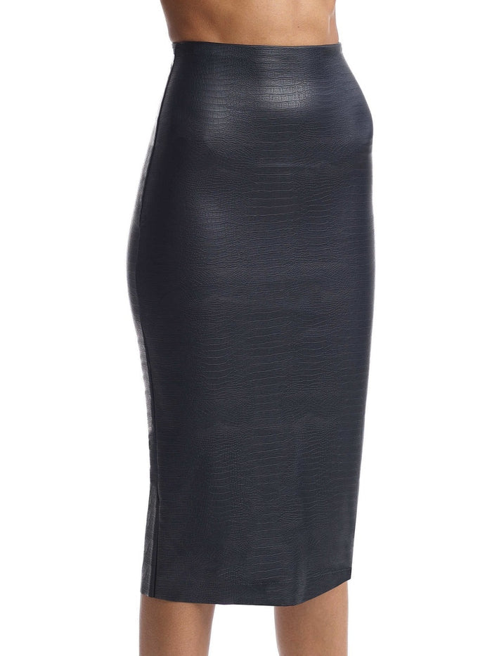 Commando Faux Leather Animal Midi Skirt - SK16