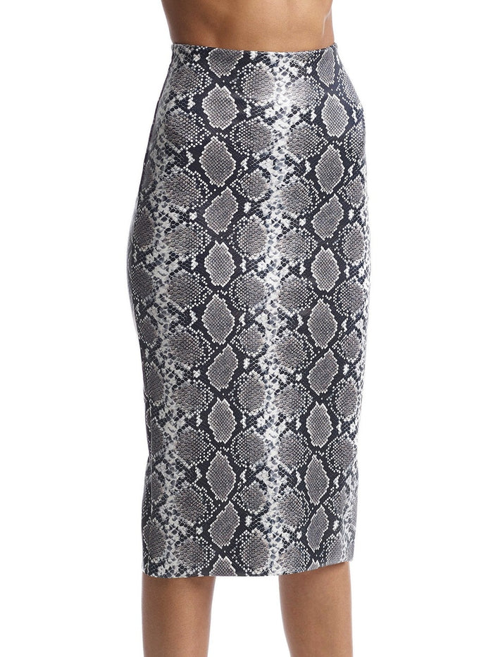 Commando Faux Leather Animal Midi Skirt - SK16