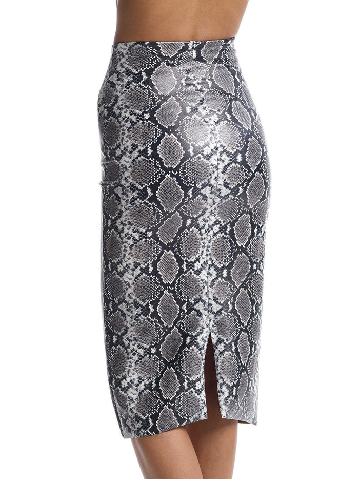 Commando Faux Leather Animal Midi Skirt - SK16