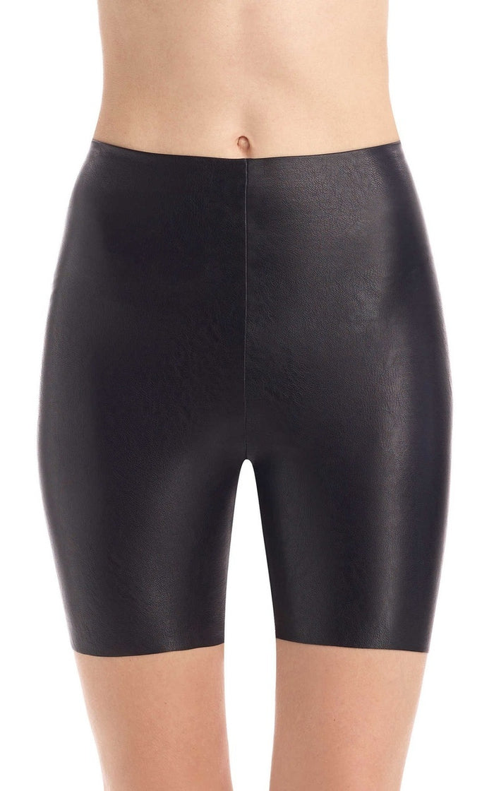 Commando Faux Leather Bike Shorts with Perfect Control - SLG30
