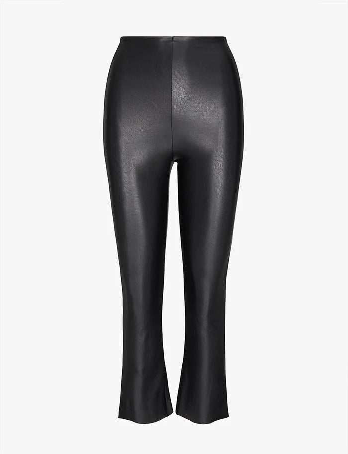 Commando Faux Leather Crop Flare Legging - SLG33