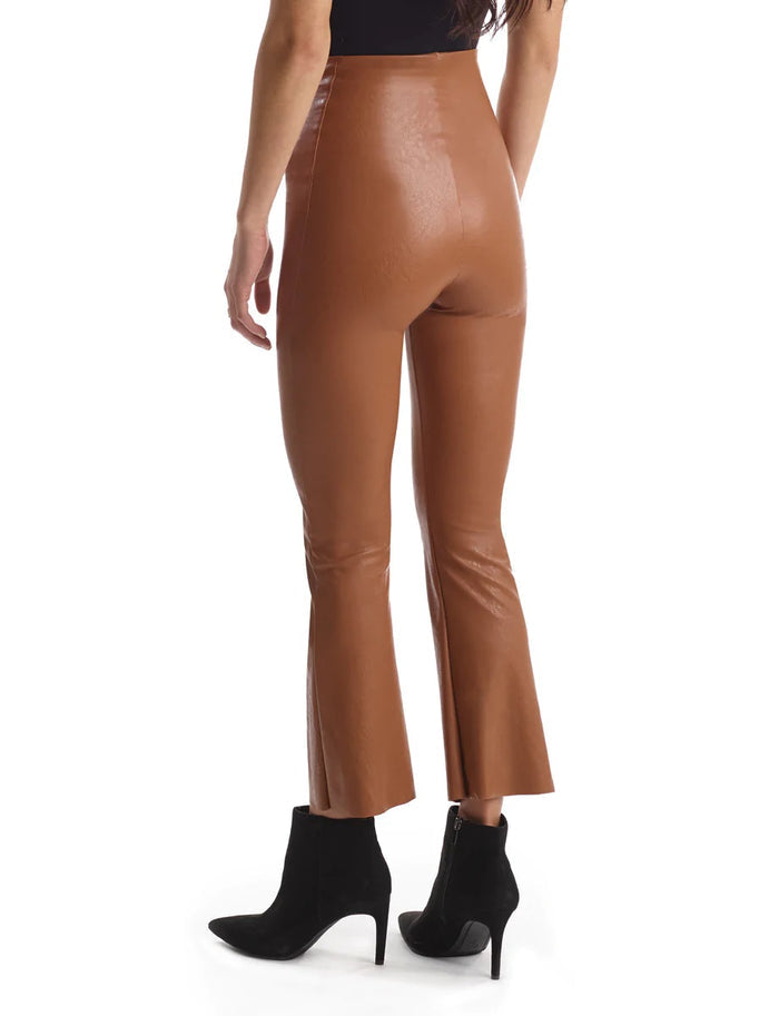 Commando Faux Leather Crop Flare Legging - SLG33